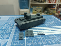 Советский маневровый танк ГУВП-2 1:43 Смола 3D-печать